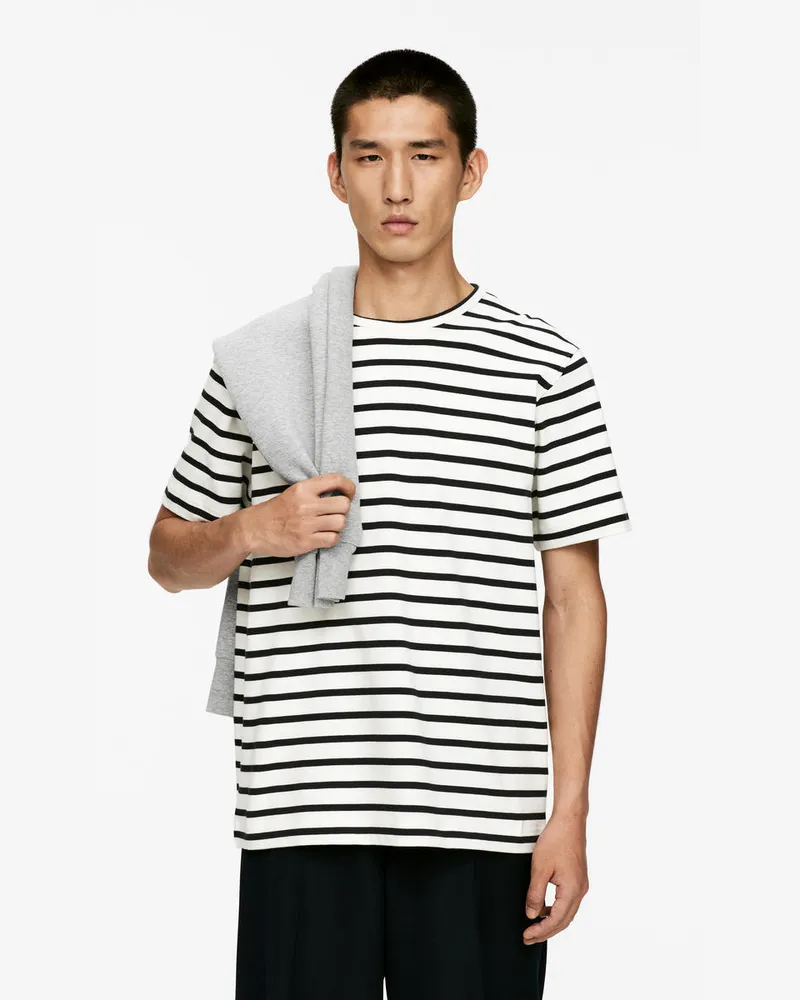 Arket T-Shirt Aus Baumwolle -Weiß Weiß