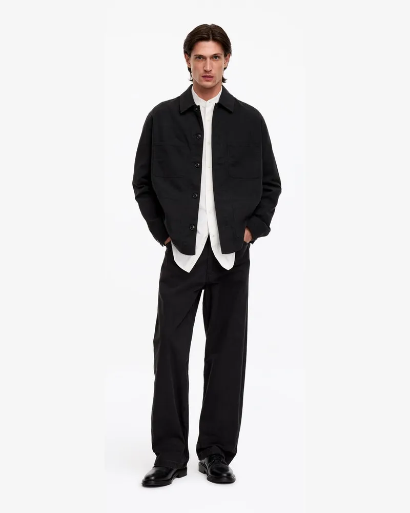 Arket Utility-Overshirt -Schwarz Schwarz