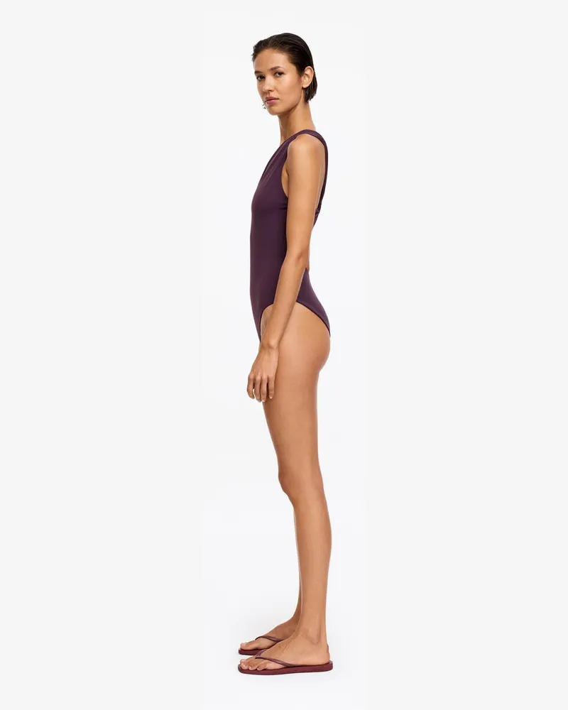 Arket One-Shoulder-Badeanzug -Rot Rot