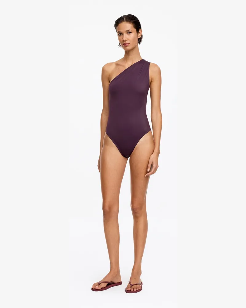 Arket One-Shoulder-Badeanzug -Rot Rot