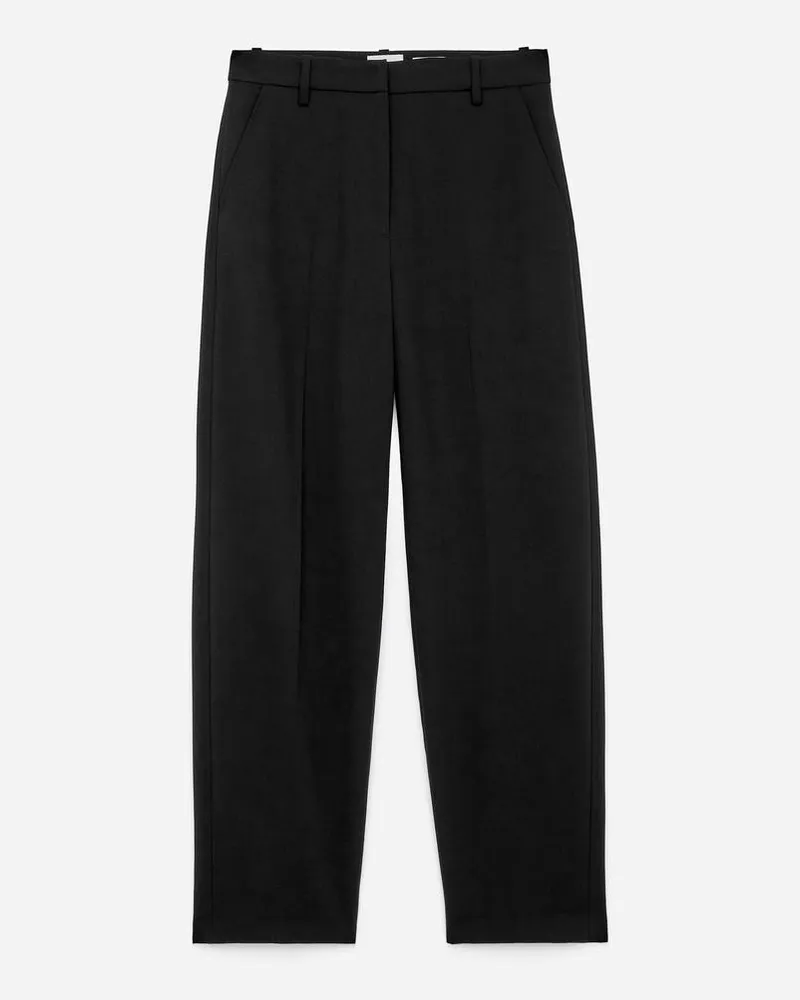 Arket Hose Mit Bügelfalten -Schwarz Schwarz