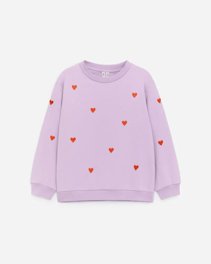 Arket Frottee-Sweatshirt -Lila Lila