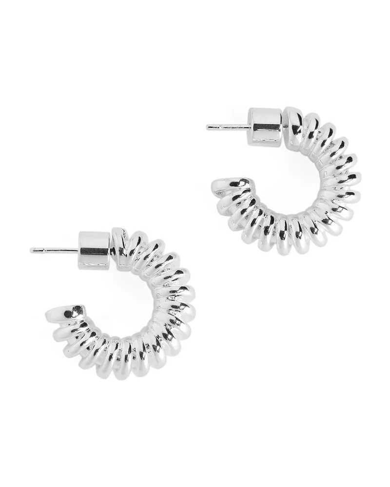 Arket Mini-Hoops Mit Twist-Detail - Silberfarben Silber