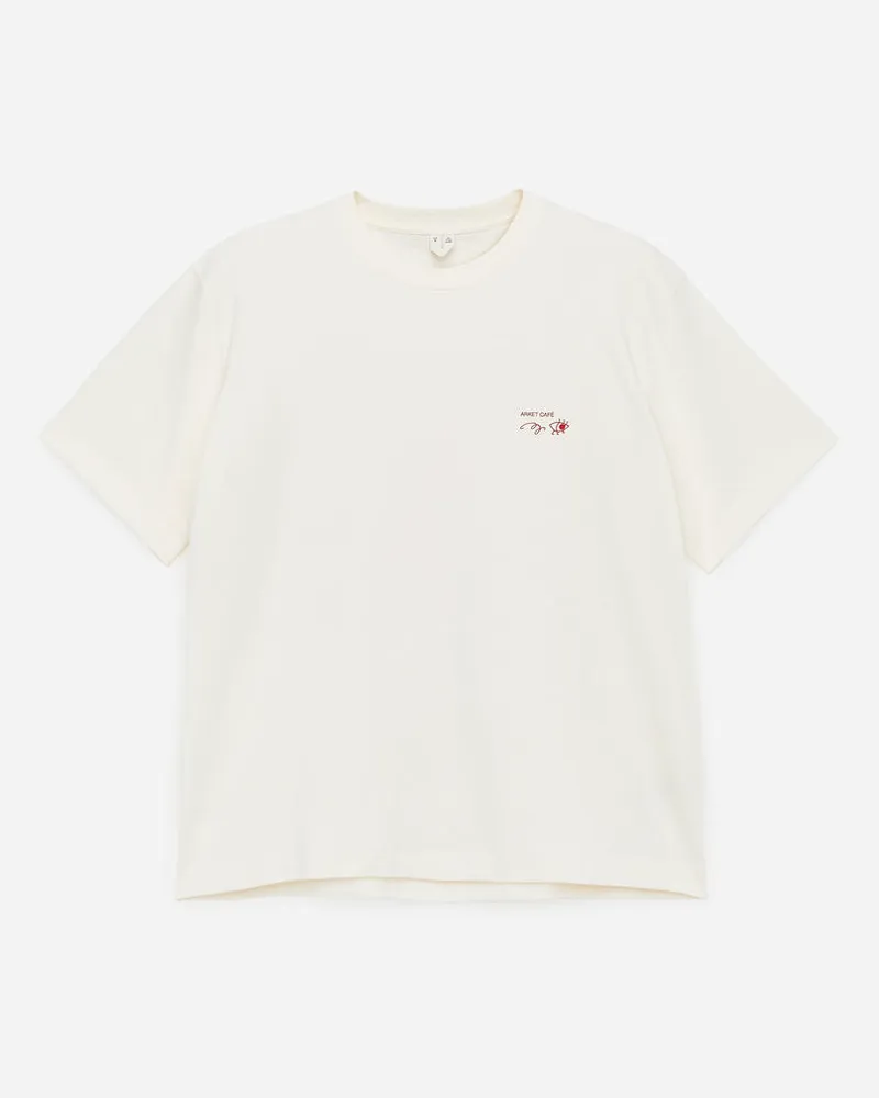 Arket Café T-Shirt - Weiß Weiß