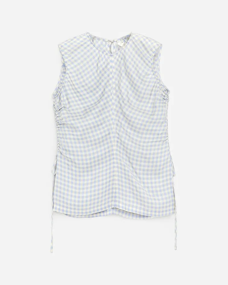 Arket Oberteil Mit Raffung -Blau Blau