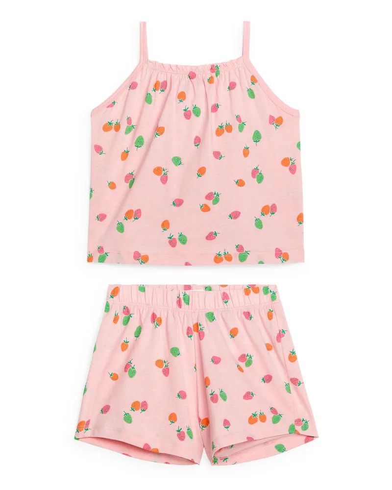 Arket Pyjama Aus Baumwolle - Rosa Rosa