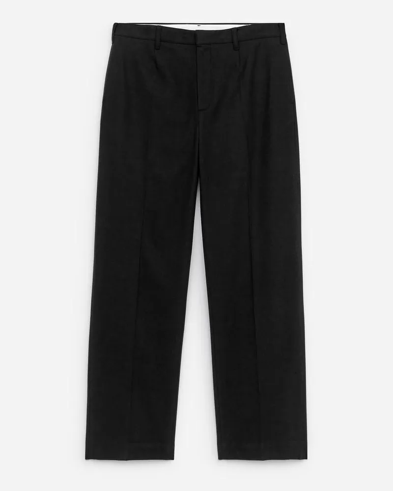 Arket Elegante Baumwollhose -Schwarz Schwarz