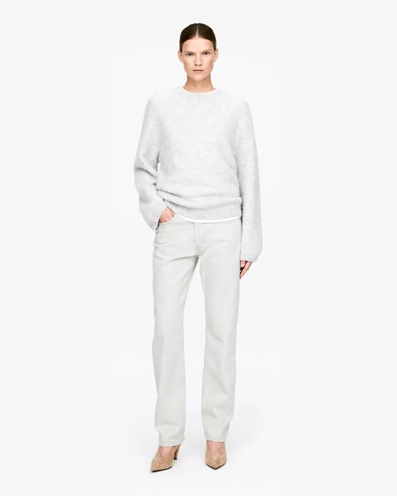 Arket SNOW Straight Jeans -Weiß Weiß