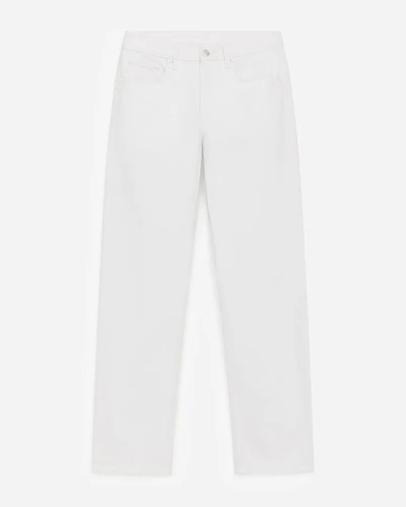 Arket SNOW Straight Jeans -Weiß Weiß