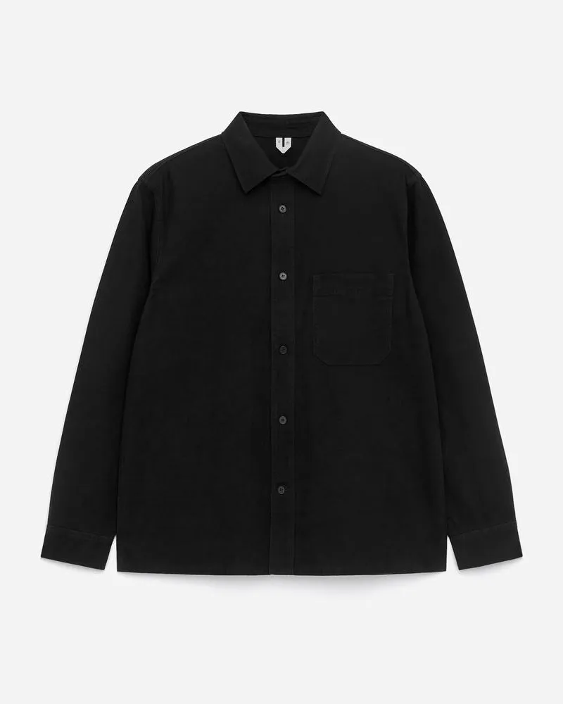 Arket Overshirt Aus Baumwolle -Schwarz Schwarz