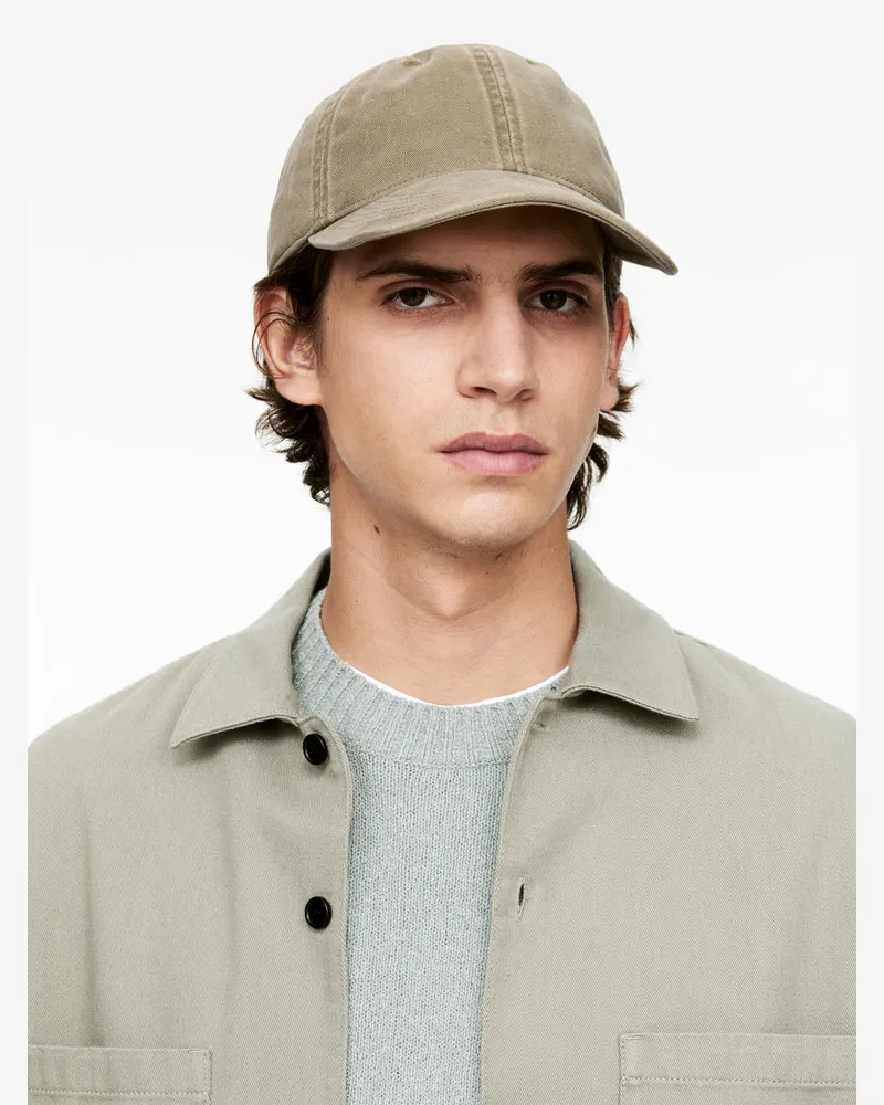 Arket Cap Aus Gewaschener Baumwolle -Beige Beige