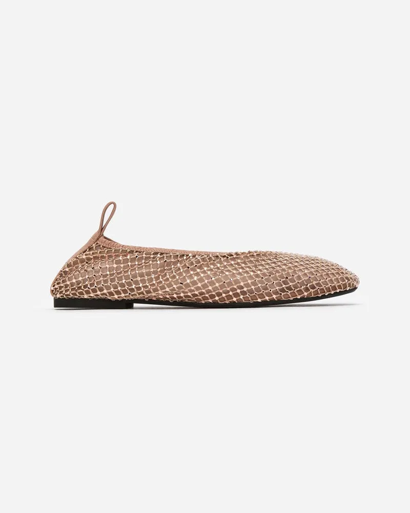 Arket Ballerinas Aus Mesh Mit Verzierung -Beige Beige