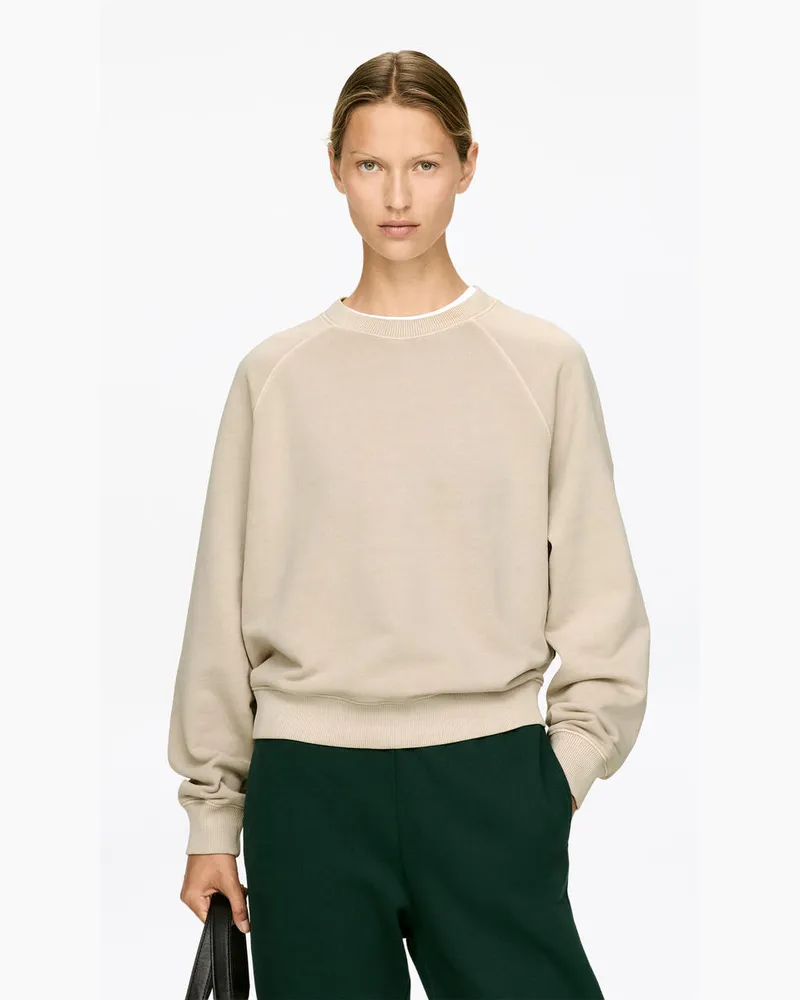 Arket Frottee-Sweatshirt -Beige Beige