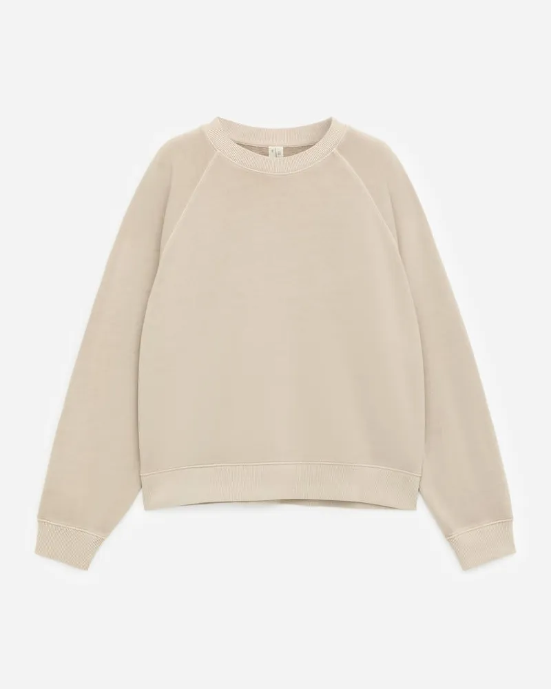 Arket Frottee-Sweatshirt -Beige Beige