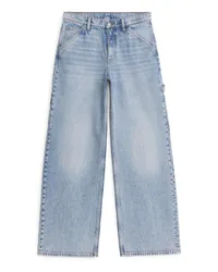 Arket Willow Loose Jeans Hellblau