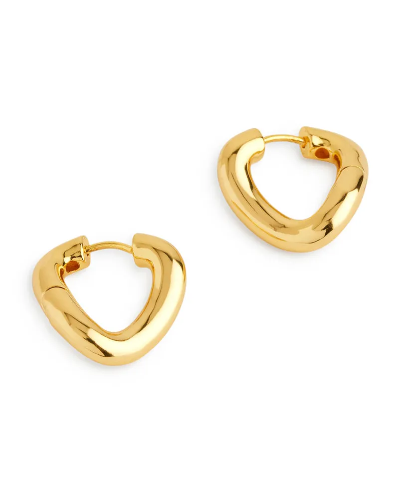 Arket Vergoldete, Verbogene Hoops - Goldfarben Gold