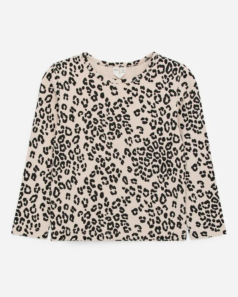 Arket Geripptes Oberteil -Beige Beige