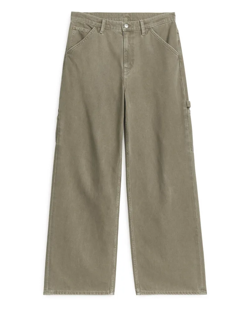 Arket Willow Loose Jeans - Beige Dunkelbeige