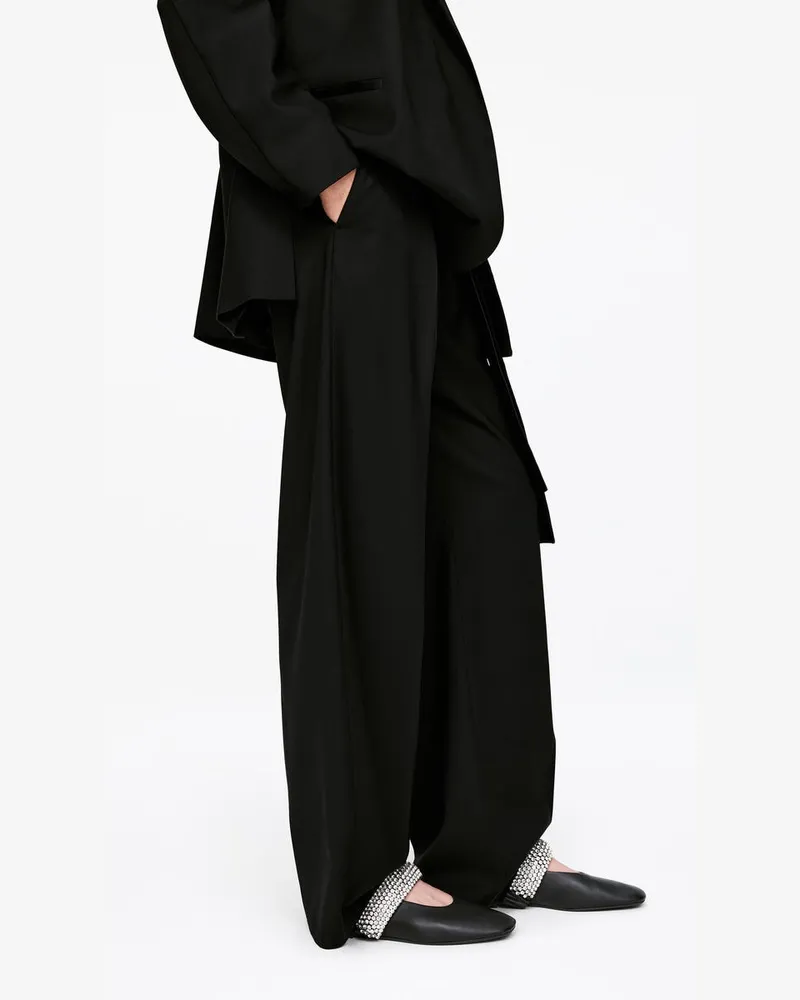 Arket Ballerina Mit Strass -Schwarz Schwarz