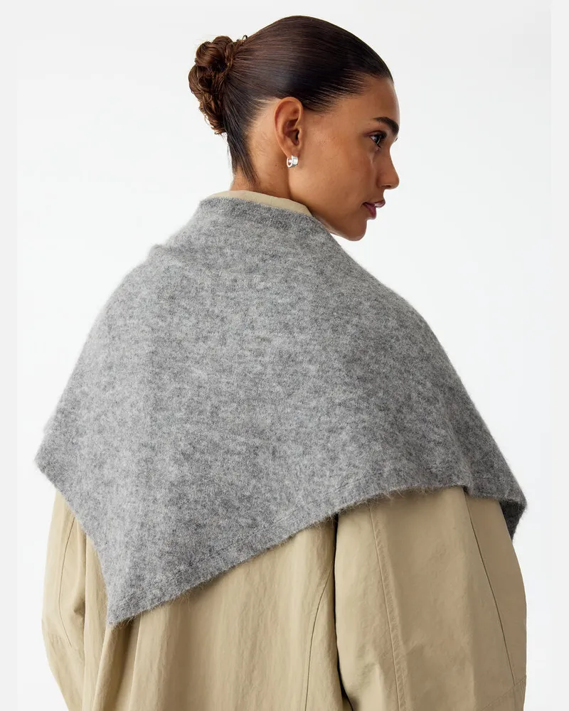 Arket Tuch Aus Alpakawolle Und Wolle -Grau Grau