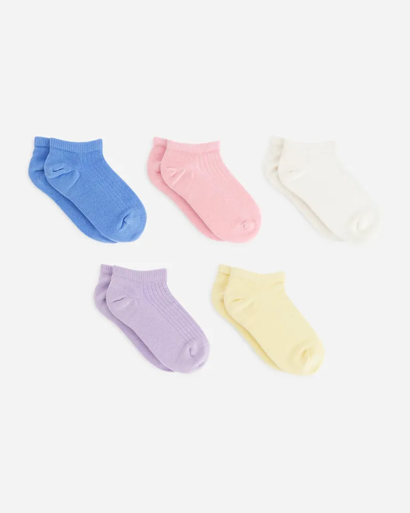 Arket Sneakersocken, 5Er-Pack - Grün|Grau|Mehrfarbig|Blau|Türkis Mehrfarbig
