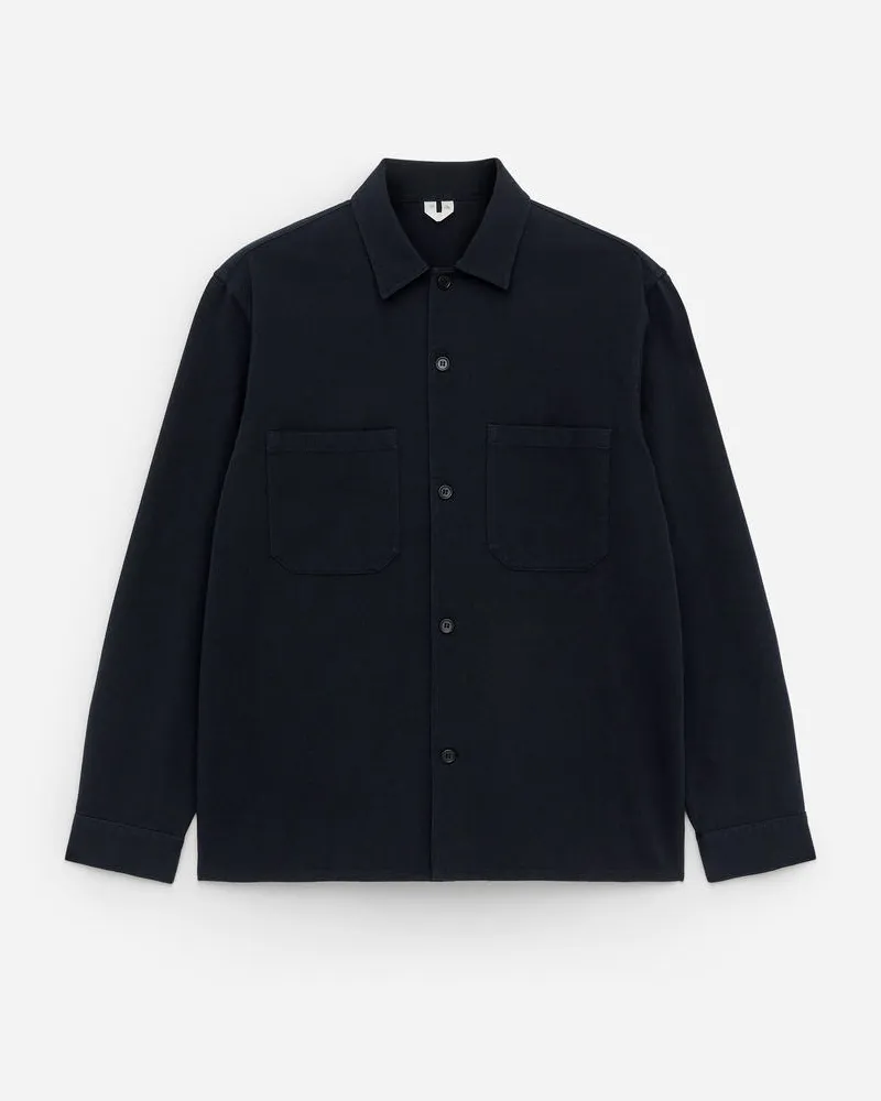 Arket Overshirt Aus Baumwolltwill -Blau Blau