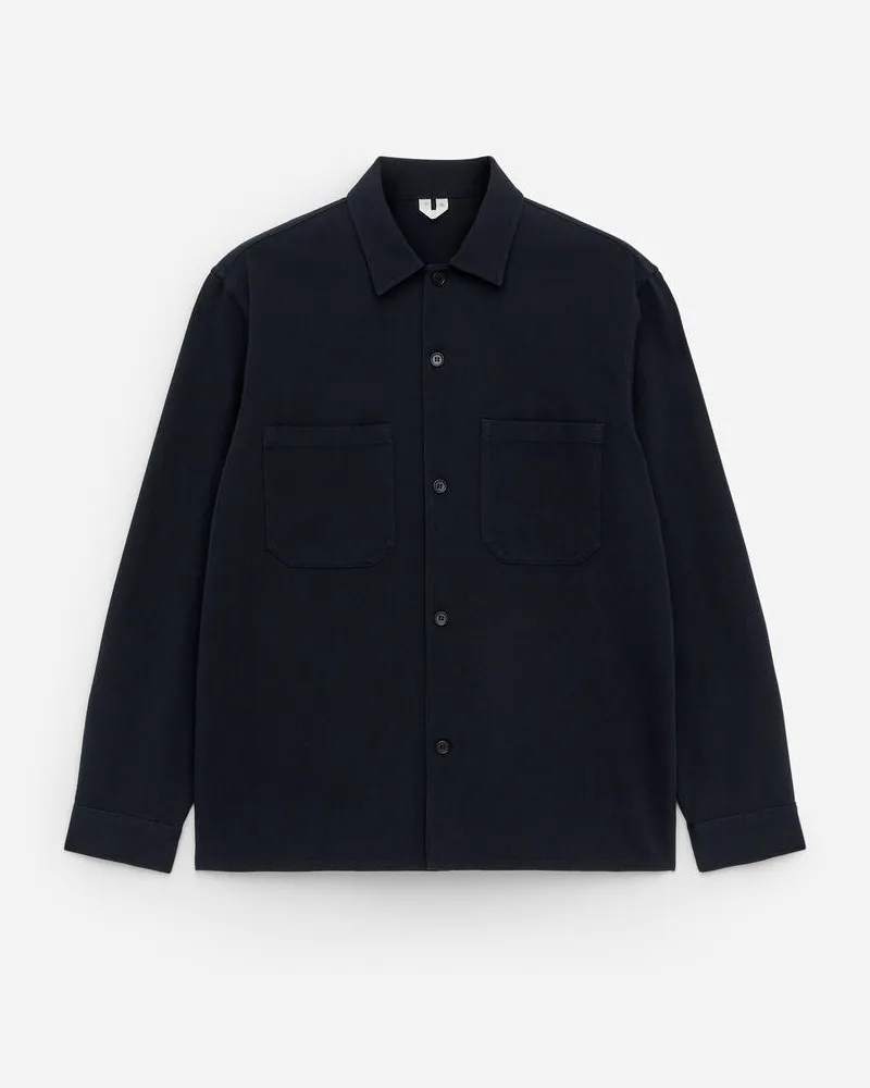 Arket Overshirt Aus Baumwolltwill -Blau Blau