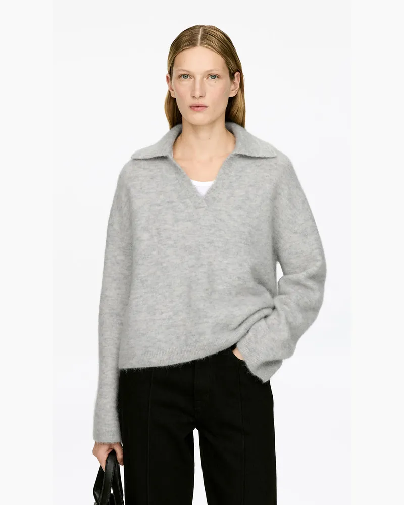 Arket Pullover Aus Alpakawolle Und Wolle -Grau Grau