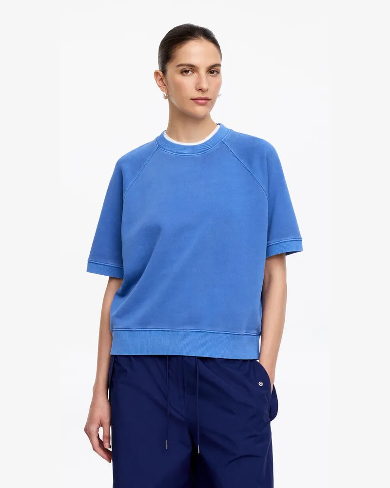 Arket Sweatshirt Aus French Terry -Blau Blau