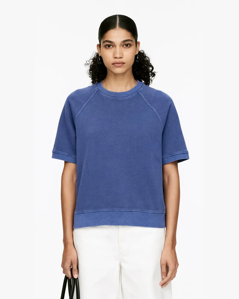 Arket Sweatshirt Aus French Terry -Blau Blau