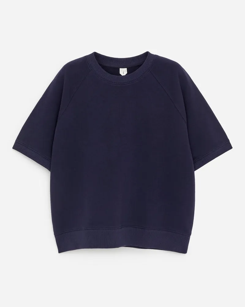 Arket Sweatshirt Aus French Terry -Blau Blau