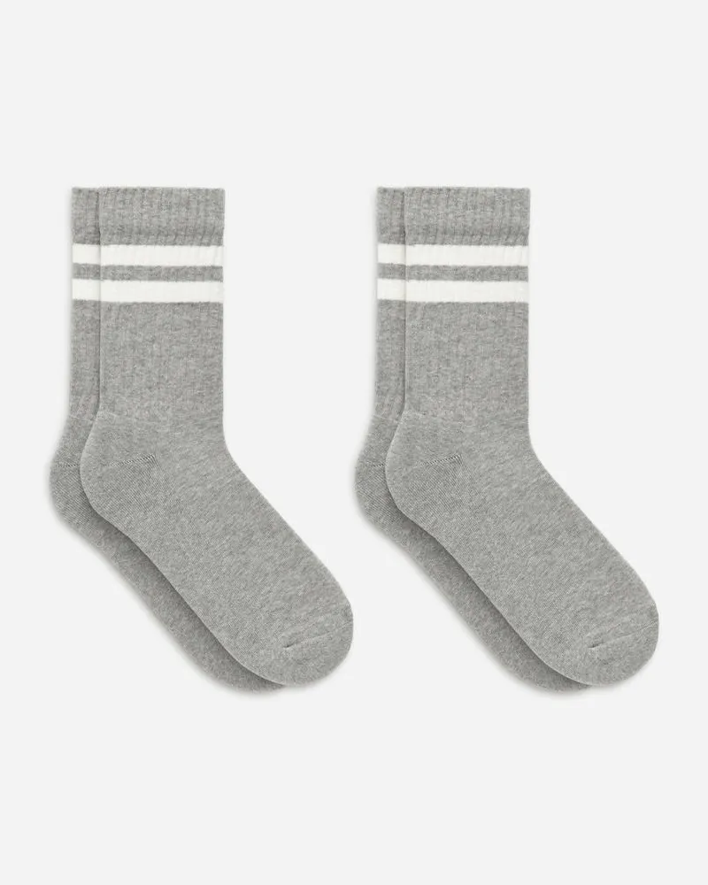 Arket Sportliche Baumwollsocken -Grau Grau