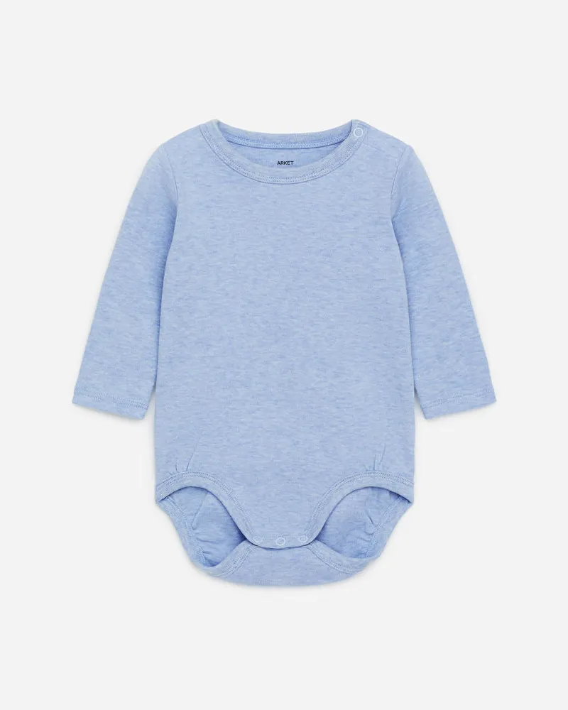 Arket Langarmbody - Blau Hellblau