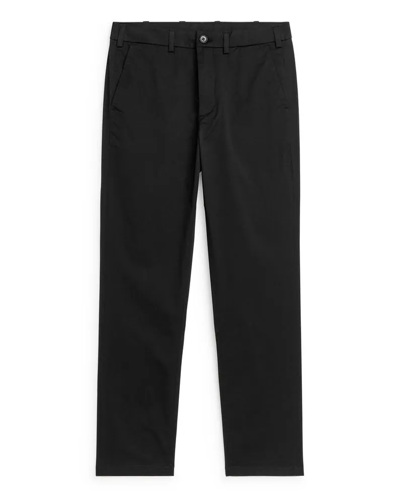 Arket Schmale Stretch-Chinohose - Schwarz Schwarz