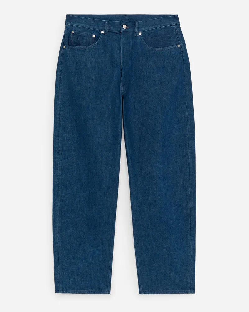 Arket CREEK Relaxed Barrel Jeans -Blau Blau