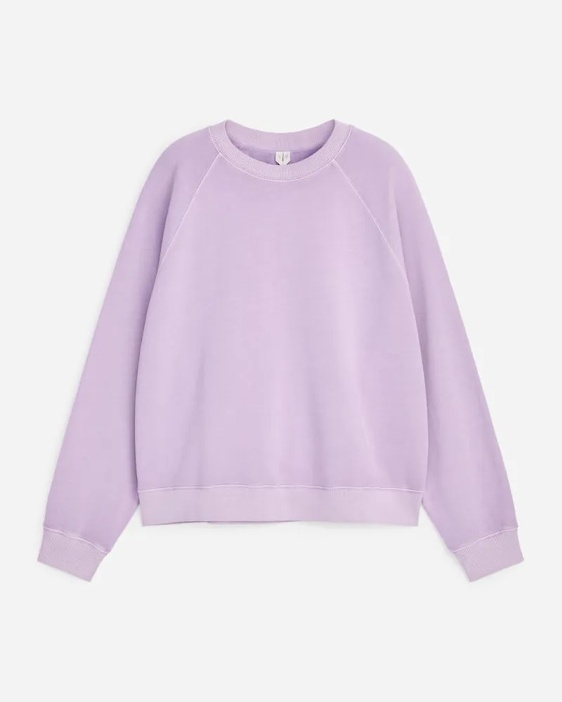 Arket Frottee-Sweatshirt -Lila Lila