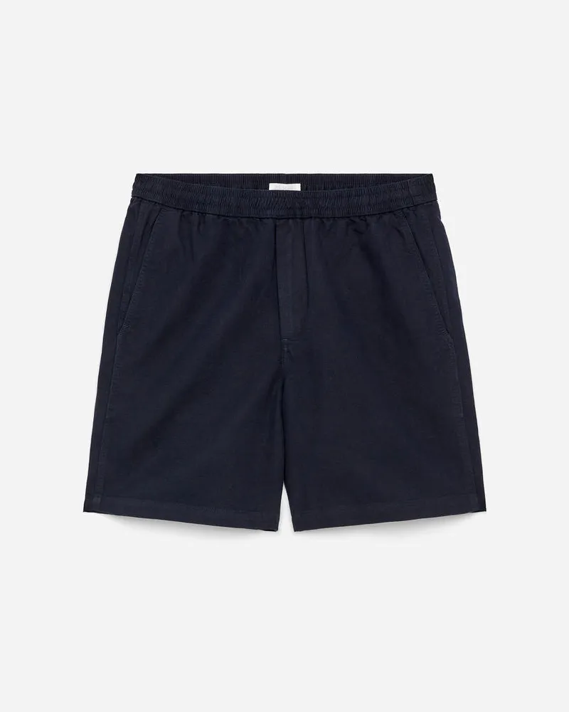 Arket Baumwoll-Leinen-Shorts Mit Schnürung -Blau Blau
