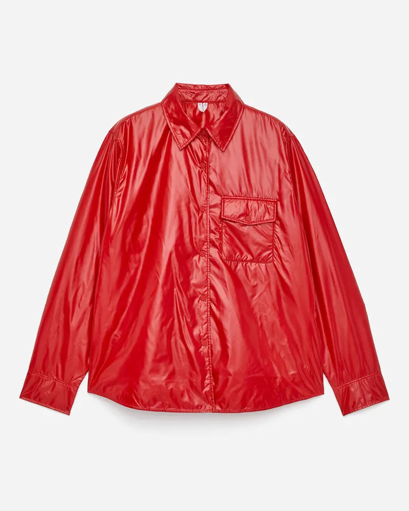Arket Overshirt Aus Nylon -Rot Rot