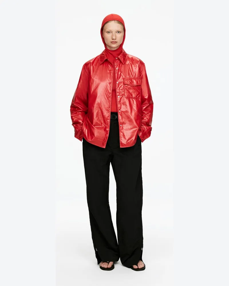 Arket Overshirt Aus Nylon -Rot Rot