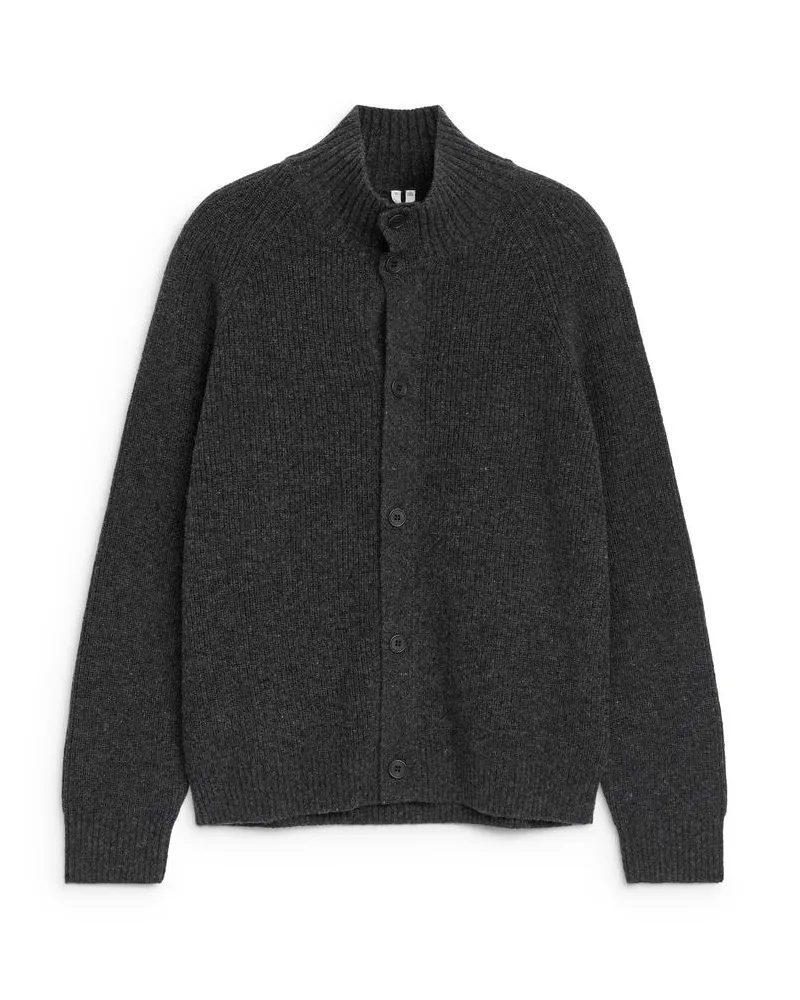 Arket Strickjacke Aus Wolle -Grau Grau