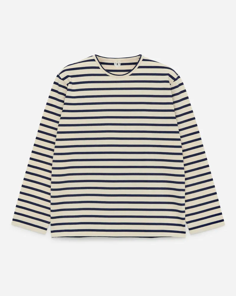 Arket Langarmshirt - Blau|Mehrfarbig|Weiß Dunkelblau
