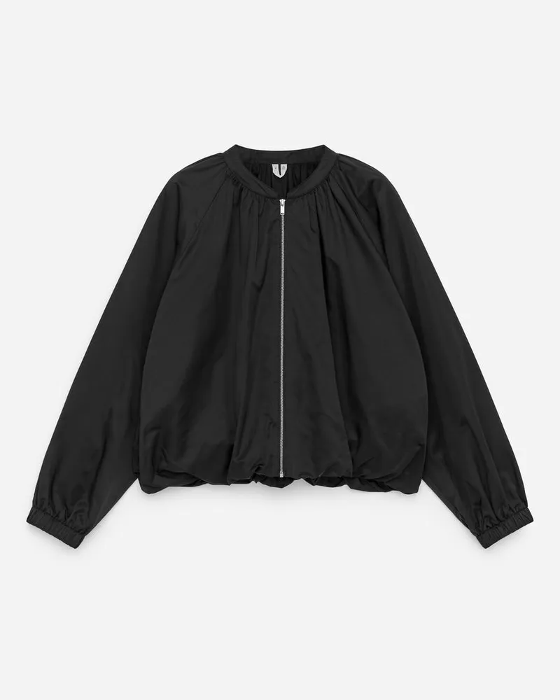 Arket Leichte Ballonjacke -Schwarz Schwarz