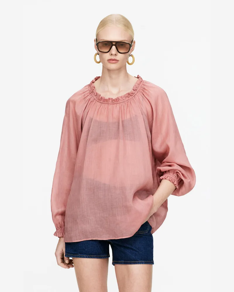 Arket Lockere Bluse -Rosa Rosa