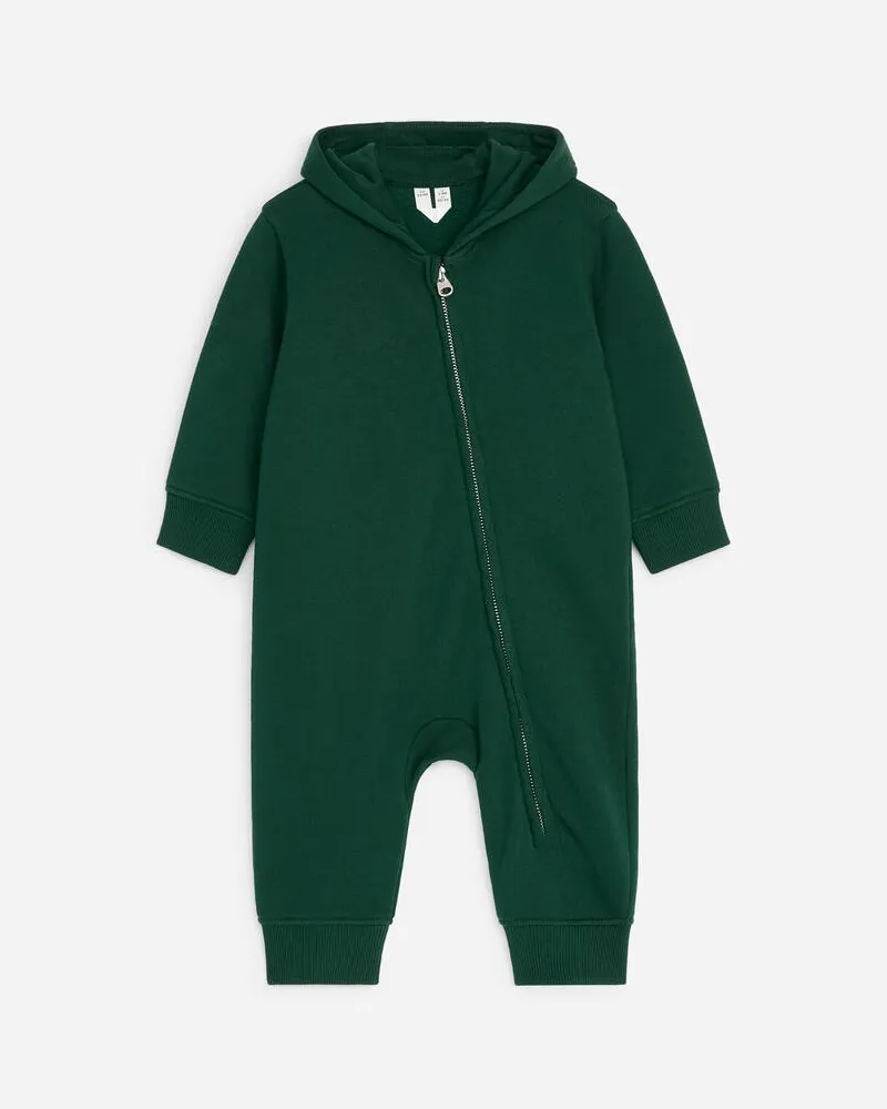 Arket Jersey-Overall Mit Kapuze -Grün Grün