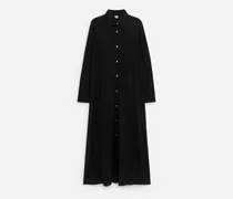 Maxi-Hemdkleid -Schwarz