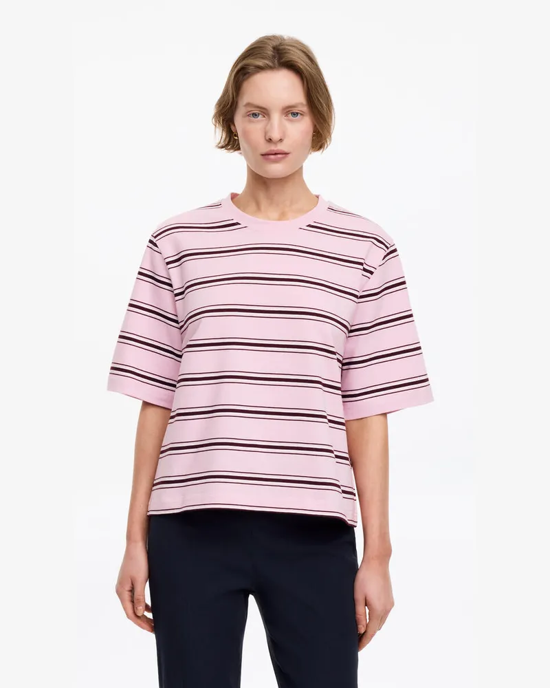 Arket Kastiges Signature-T-Shirt -Rosa Rosa