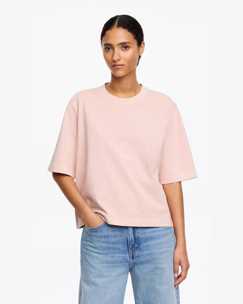 Arket ALBA Kastiges T-Shirt -Rosa Rosa