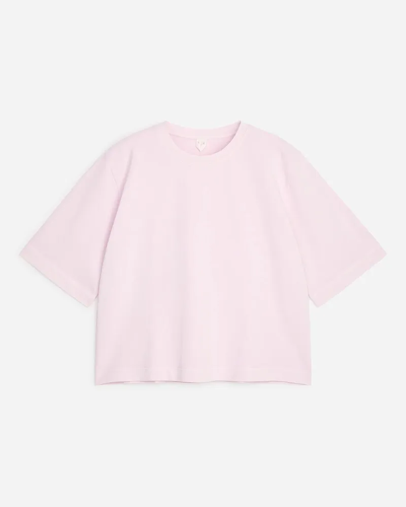 Arket Kastiges Signature-T-Shirt -Rosa Rosa