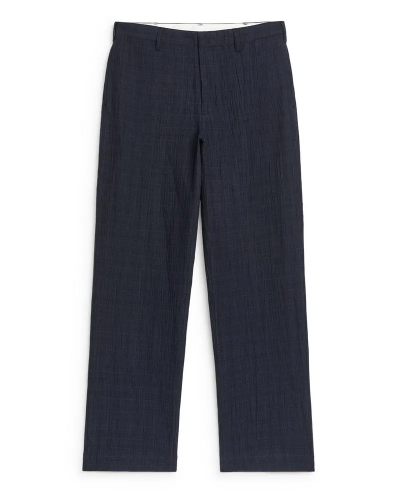 Arket Hose Aus Seersucker -Blau Blau