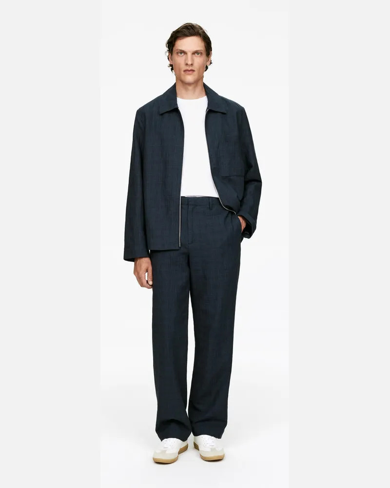 Arket Hose Aus Seersucker -Blau Blau